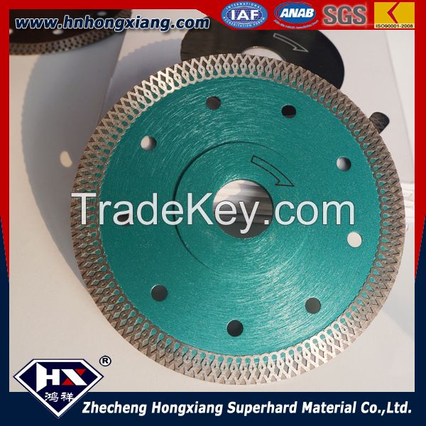 Cyclone mesh turbo diamond saw blade/ Wet cut/ Hot sale in 2016