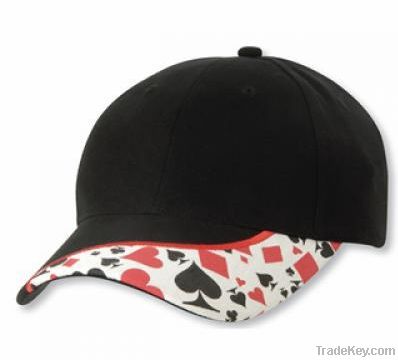 novelty 100% cotton embroidery gambler baseball cap