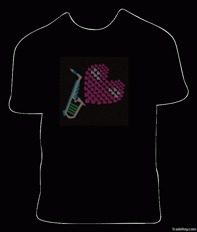 flashing el t shirt
