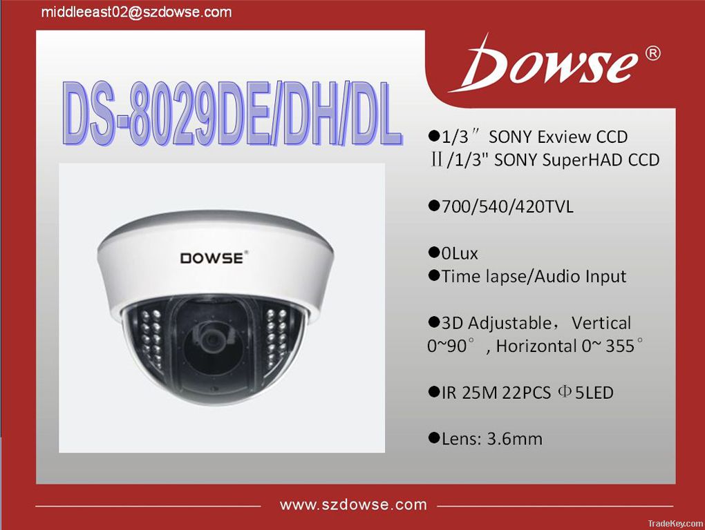 DS-8029DE/DH/DL Color Dome IR Camera