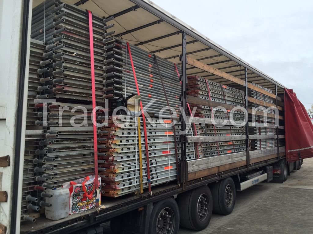 Used scaffolding Layher SpeedyScaff 70. 1002 qm. Used scaffold.