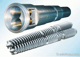 twin conical screw barrel