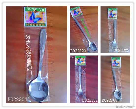 Stainless steel tableware B022 series, stainless steel tableware whole