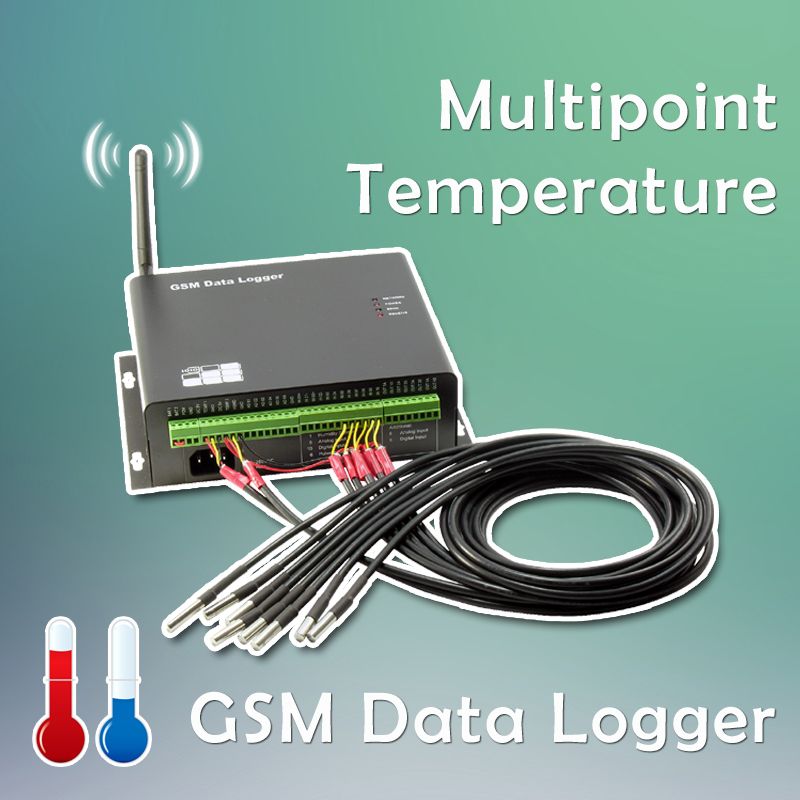 Multipoint Temperature GSM Data Logger