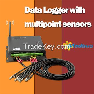 Multipoint Temperature GSM Data Logger