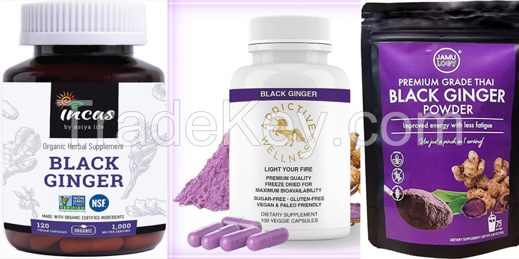 Black Ginger P.E. &amp; Kaempferia Parviflora capsules