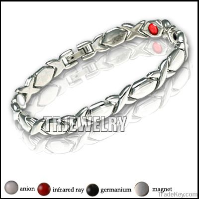 stainless steel magnetic health bracelet