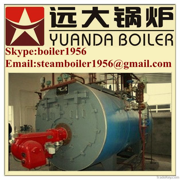 Oil fired steam boiler