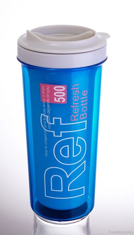 Fashionable plastic water bottle