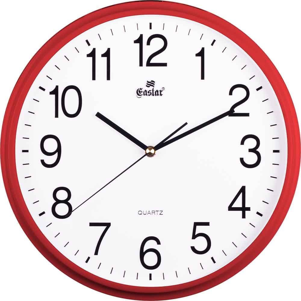 Cheap plastic wall clock  (ABS plastic material and Eastar sweep movement without tick sound)