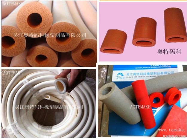 Foaming silicone tube