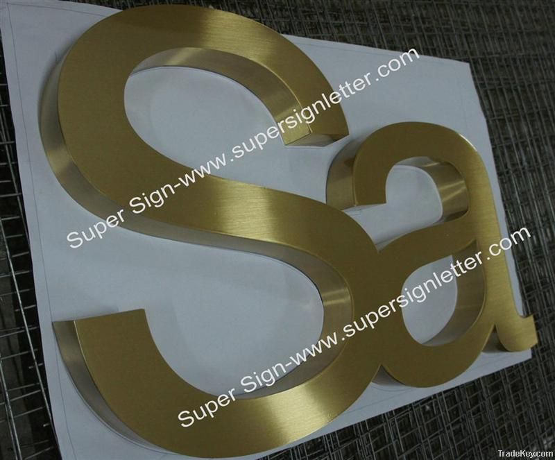 brushed brass letter 01