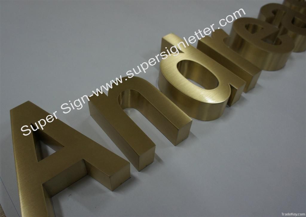 brushed brass letter 02