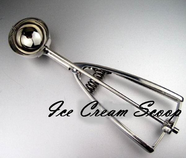 stainless steel ice cream scoop