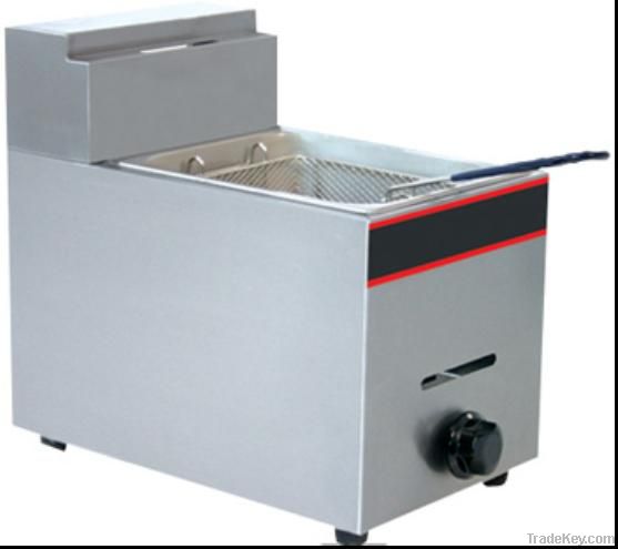 1-tank gas deep fryer