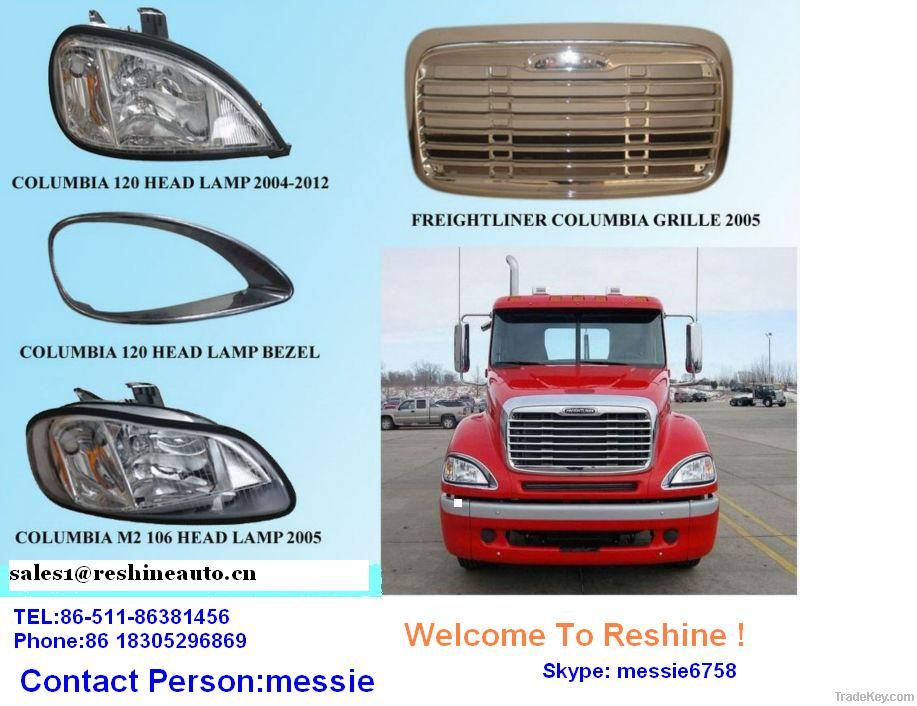 Freightliner Truck parts - Columbia 2004+ headlight head lamp