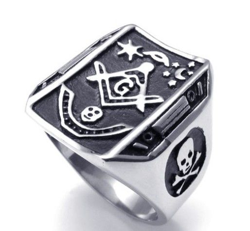 fashion Masonic ring stainless steel ring for men