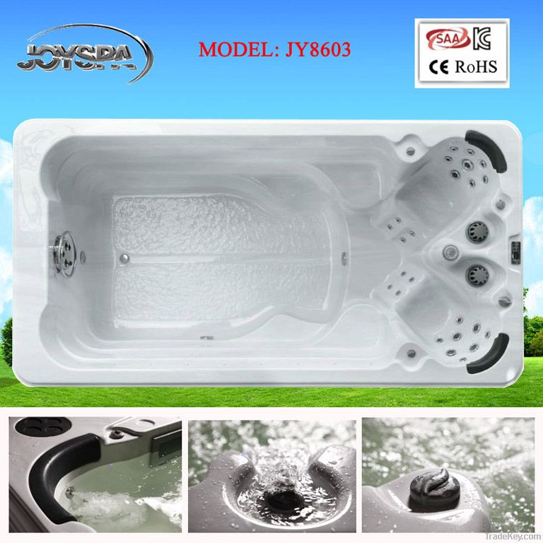 Endless acrylic fiberglass portable outdoor swim pool spa hot tub