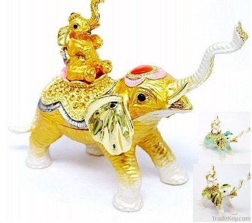 2012 Decorative Gift Metal Jewelry box---Elephant(QF3045)