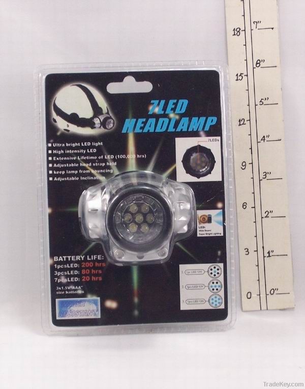 7 led head lamp model