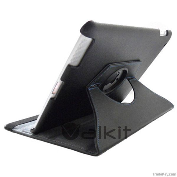 360 degree rotating leather case for ipad 2/3