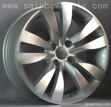 aluminum/chrome rims