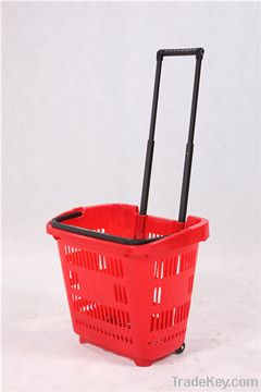 plastic basket trolley