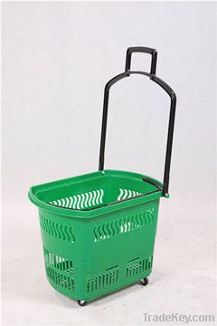 plastic basket trolley