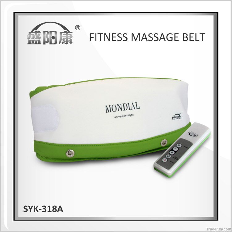 Two vibrating motors fitness massage belt