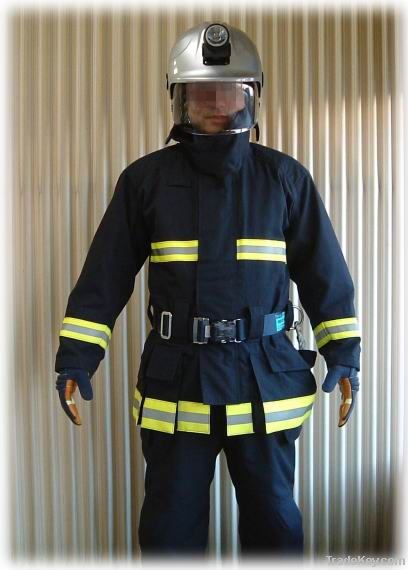 EN469 firefighting clothing, fireman suit with Nomex