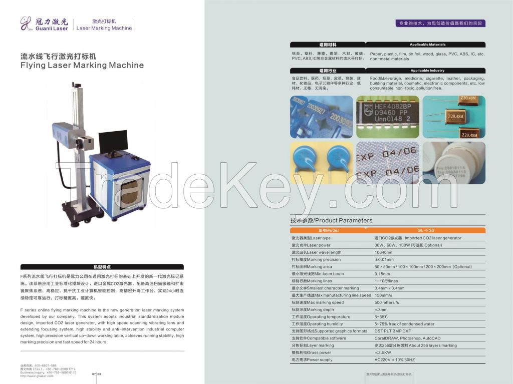 Flying Laser Coding Machine GL-F30