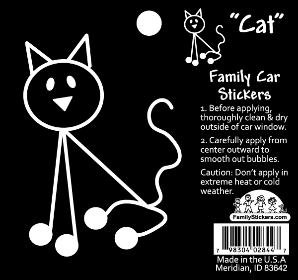 Window Sticker/Window Decal -- Cat