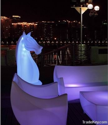 Garden Modern Outdoor Furniture- LED llluminated Furniture horse