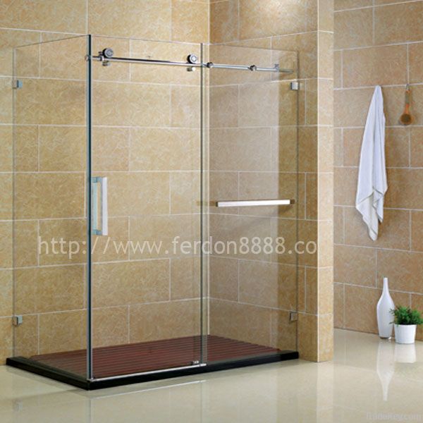 Rectangle sliding door shower enclosures