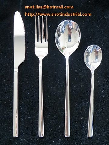 simple design stainless steel flatware mirror polish