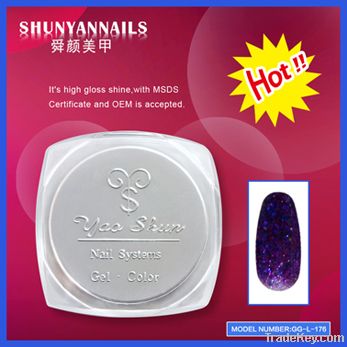 Nail art gel glitter