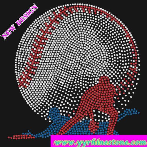 Volleyball Hotfix Rhinestone Transfer Design