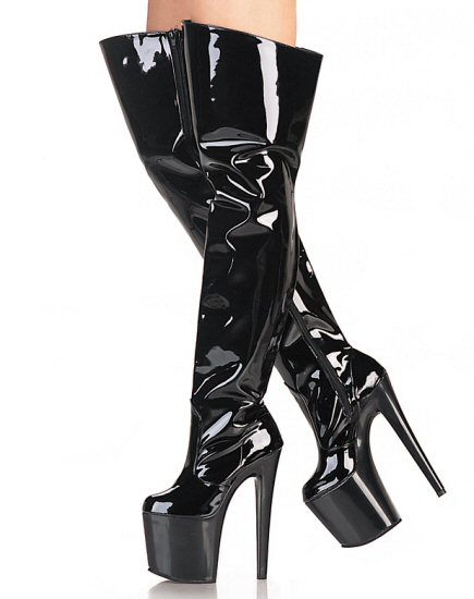 Womens Thigh High Boots W/ Spike Heel