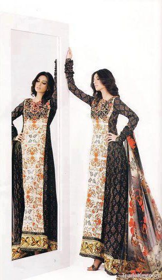 Pakistani Lawn 2012, Clothing, Pakistani clothing, Evening dress