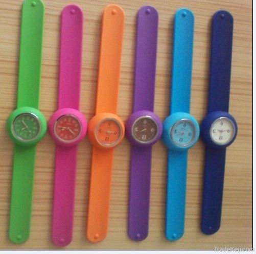 best promotion gift silicone slap watch