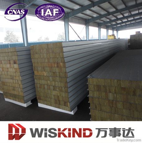 China supplier rock wool composite sandwich panels