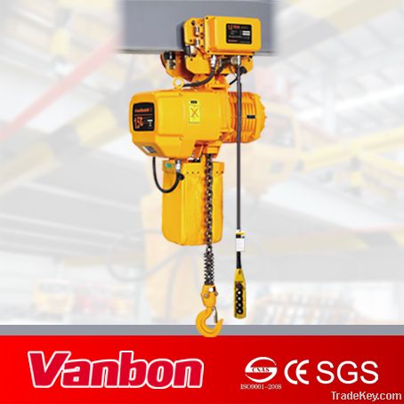 CE approved Electric Chain Hoist 2t with electric trolley