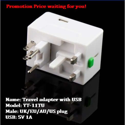 universal multi plug sockets with USB 5V 1A