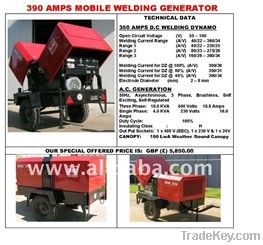 390 AMPS MOBILE DC WELDING GENERATOR