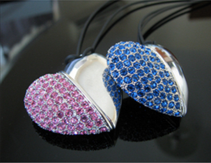 jewelry heart USB flash usb drive flash disk usb stick