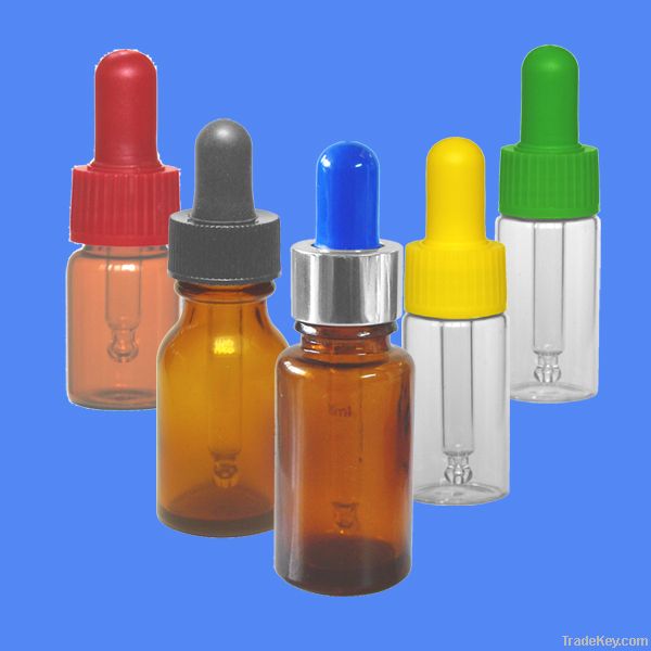 DR-03 TRANSPARENT/AMBER DROPPER GLASS BOTTLES