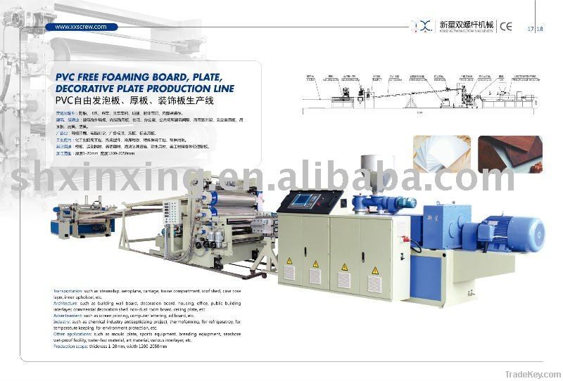 PVC Free Foam Board Extrusion Line