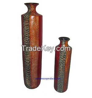 Ceramic lacquer flower vase