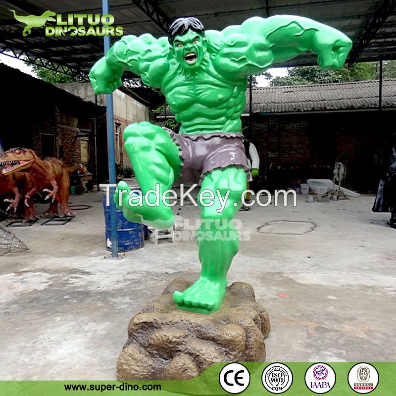 Life Size Park Fiberglass Statue