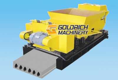 Reinforced concrete hollow core slab making machine